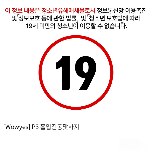 P3 흡입진동맛사지